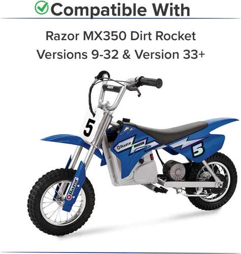 Vista 2 de AlveyTech Paquete de baterías prémium de 24 voltios para la moto Razor MX350 Dirt Rocket (7 Ah, rango estándar), incluye kit de arnés 2 en 1