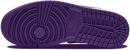 Vista 7 de Jordan Mens Air Jordan 1 Mid SE 852542 105 Court Purple Suede