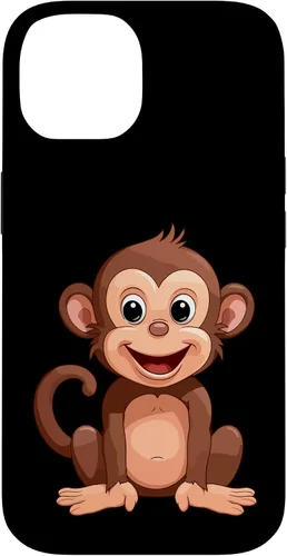 Vista 4 de iPhone 16 Monkey Lover - Funda de regalo con diseño de silueta para hombres, mujeres y niños