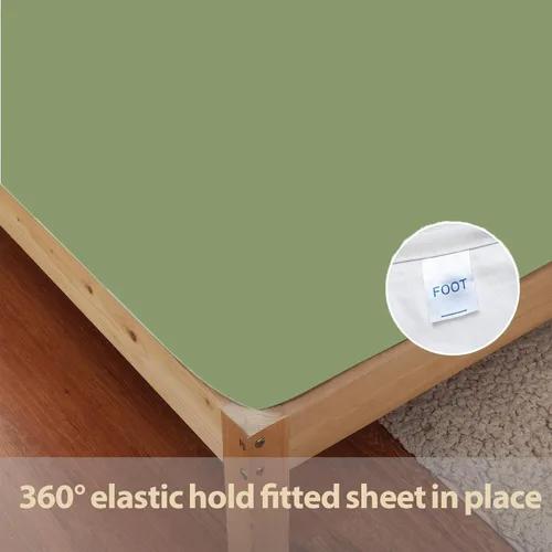 Vista 66 de Crown Collection Premium Quality 600-Thread-Count 100% Egyptian Cotton 8 Piece Fitted Sheets 12" Deep Pocket with 16 Pcs Pillowshams (20"X30"), Twin
