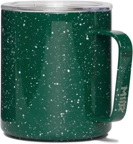 Vista 11 de MiiR, Taza de campamento, aislada al vacío, de acero inoxidable con tapa deslizante, sin BPA, negro, 16 onzas líquidas
