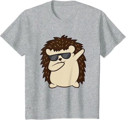 Vista 52 de Dabbing Hedgehog Funny Hedgehog Camiseta S