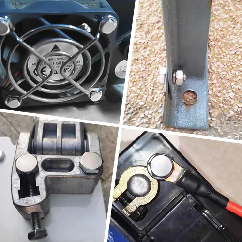 Vista 6 de Kit de 510 tornillos y tuercas M4 M5 M6 – Surtido de tornillos de cabeza hexagonal de acero inoxidable 304 con arandelas planas y de resorte, 15