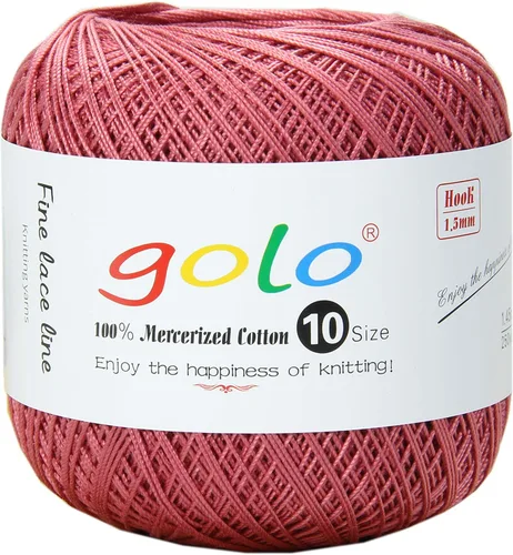 Vista 51 de Golo - 3 bolas de hilo de ganchillo tamaño 10, hilo de crochet para tejer a mano 102