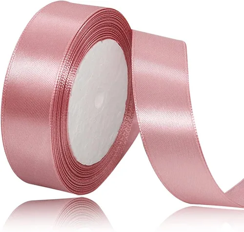 Vista 42 de Cinta de Satén Beige de Color Sólido, 1-1/2 Pulgadas x 25 Yardas, Cinta de Satén de Tela para Envolver Regalos, Manualidades, Hacer Lazos