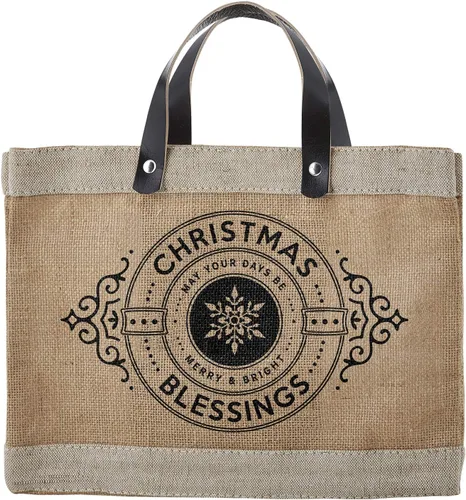 Vista 4 de Creative Brands Faithworks - Bolsa de mano inspiradora para el mercado de yute