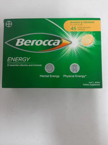 Vista 5 de Berocca Energy Vitamin B & C Mango & Orange Flavour efervescentes tabletas 45