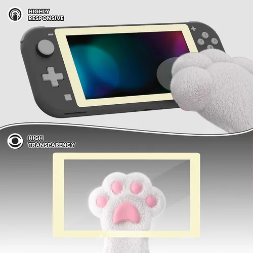 Vista 5 de eXtremeRate Protector de pantalla de vidrio templado 9H para Nintendo Switch Lite, paquete de 2, 0.020 in de grosor, 99.9% de transparencia, fácil