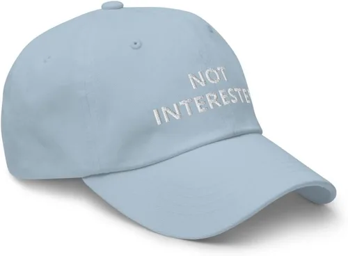 Vista 2 de Not Interested - Sombrero bordado para papá, divertido dicho humorístico