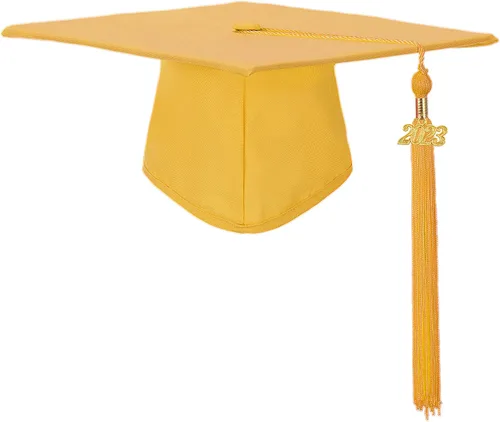 Vista 3 de SAMDEEMI Juego de bata de graduación mate unisex para adultos, con borlas, para escuela secundaria y licenciatura, 10