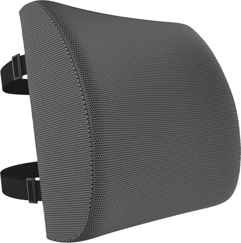Vista 12 de FORTEM Almohada de apoyo lumbar para silla de oficina, almohada de apoyo Gris