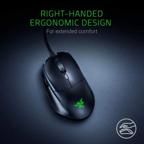 Vista 4 de Razer Basilisk Essential Mouse para juegos sensor óptico de 6400 DPI - Iluminación Chroma RGB - 7 botones programables - Interruptores mecánicos