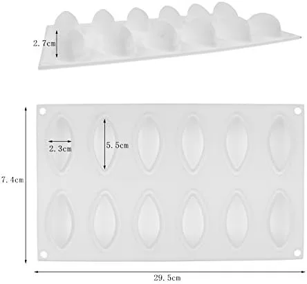 Vista 2 de Moldes de silicona con forma de rodajas de limón, herramientas de decoración de pasteles, utensilios para hornear, mousse de postre francés, molde
