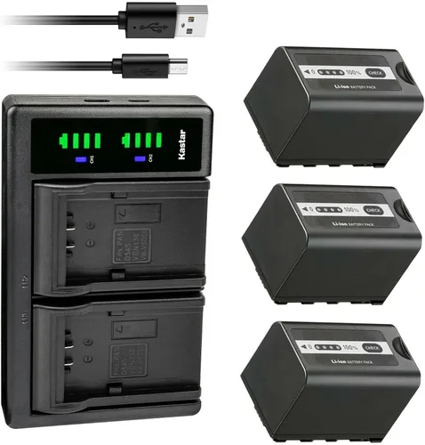 Vista 6 de Kastar LTD2 USB Battery Charger Replacement for Panasonic AG-CX10, AG-CX350, AG-DVX200, AG-DVX200PJ, AG-DVX200PB, AG-DVX200PX, AG-DVX200EJ