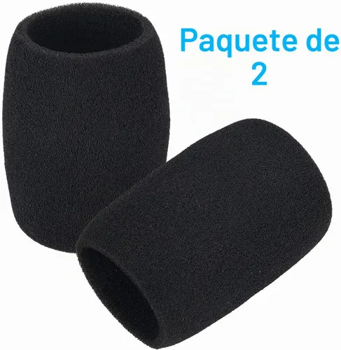 Vista 4 de YOUSHARES - Filtro Pop compatible con Shure BETA 87A - Fundas de espuma para micrófono BETA 87C, SM87A, SM86, SM85 como A85WS (2 unidades)