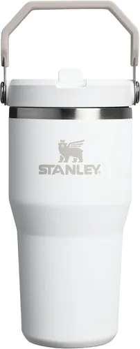 Vista 39 de STANLEY IceFlow 2.0 - Vaso con pajilla abatible con asa, 30 onzas, tapa giratoria y popote abatible, botella de agua a prueba de fugas, acero Tiza
