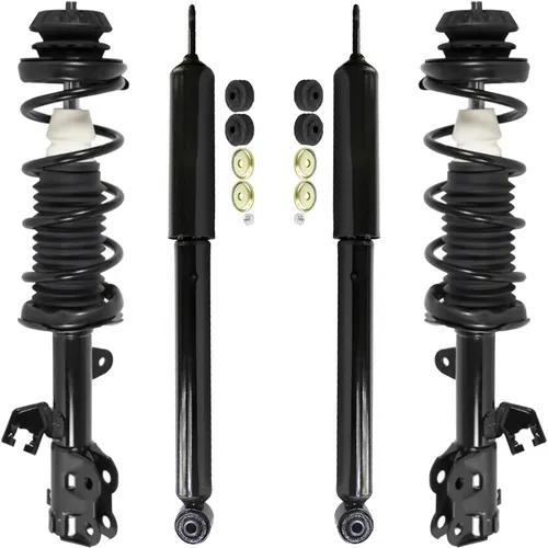Vista 86 de Detroit Axle - Puntales y Amortiguadores para Chevy Traverse Buick Enclave GMC Acadia Saturn Outlook 2007-2012, 2 puntales delanteros con resorte