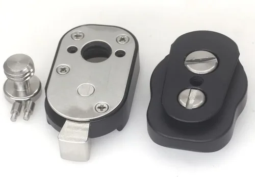 Vista 7 de Mini sistema de placa de liberación rápida con tornillos 3/8 M3 para monitores de cámara, brazos, accesorios, micrófonos, luces clave (negro)