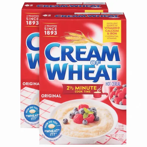 Vista 9 de Cream of Wheat Cereal Original para Cocina en Estufa, Tiempo de Cocción de 2 1/2 Minutos, 12 Onzas