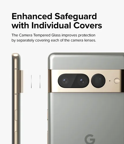 Vista 3 de Ringke Protector de lente de cámara (3 unidades, protección multicapa) compatible con Google Pixel 7 Pro, cubierta de vidrio templado para cámara