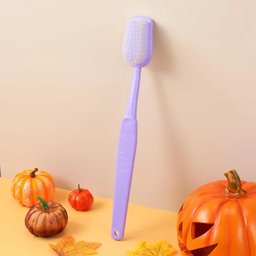 Vista 2 de Abaodam Cepillo de dientes gigante Prop Púrpura 1 pc para Halloween