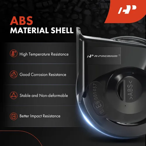Vista 5 de A-Premium - Bocina de caracol alta universal eléctrica - 12V 110dB - Compatible con la mayoría de los coches de pasajeros, vehículos