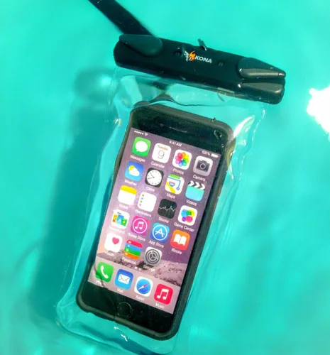 Vista 6 de Carcasa protectora sumergible para celular: bolsa impermeable resistente universal para guardar el celular para iPhone 5, 6, 7, Samsung S5, S6, S7