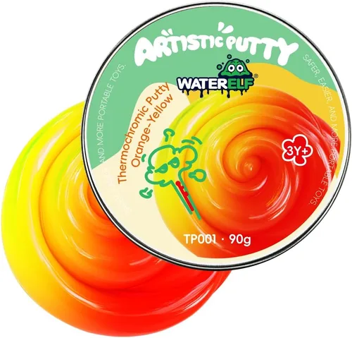 Vista 13 de WATERELF Kit de masilla de masilla de 10 piezas para niños, juguetes sensoriales de terapia artística para niños, niñas y adultos, alivio