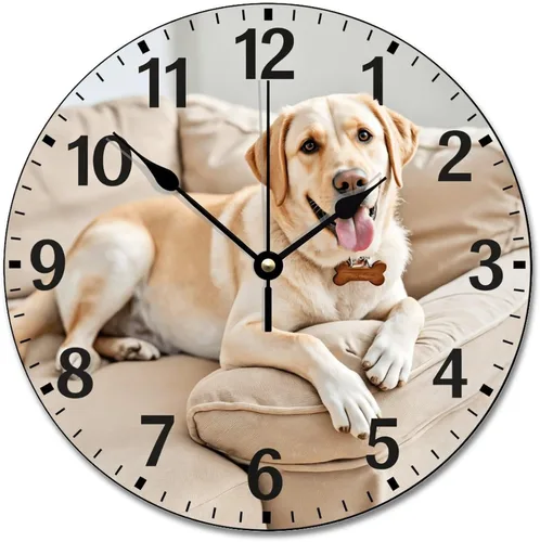 Vista 13 de I Love Doberman Clock Weathered Doberman Decorative Wall Clocks Estilo-7