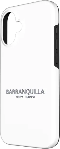 Vista 2 de Colombia City Coordinates - Barranquilla Case for iPhone 16