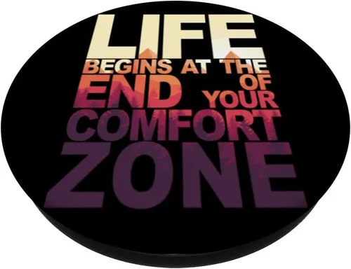 Vista 2 de Life Begins At The End Of Your Comfort Zone - Wild PopSockets Swappable PopGrip
