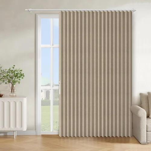 Vista 68 de AJAZZ Cortina de puerta magnética 100% opaca de acordeón para armario, cortina invisible para puerta interior de dormitorio, sala de estar, pasillo