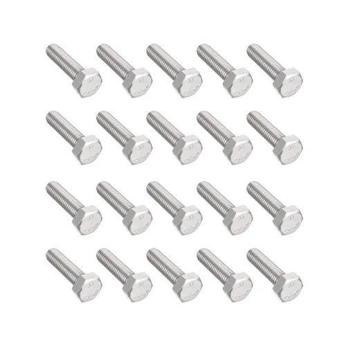 Vista 7 de uxcell M4x30mm Tornillos hexagonales 304 Tornillo hexagonal de acero inoxidable 50pcs