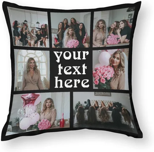Vista 13 de Funda de almohada personalizada para fotos, regalos personalizados para fanáticos de los deportes para hombres, novios, fundas de cojín