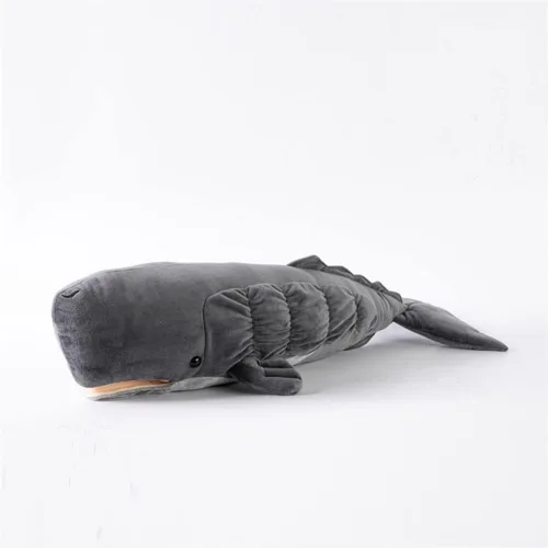 Vista 4 de Peluche de ballena espermática, juguete de peluche suave para niños, muñeca de peluche esponjosa para niñas, niños, bebés y niñas pequeñas