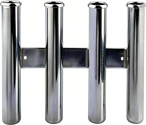 Vista 7 de Marine Boat - Soporte para caña de pescar de acero inoxidable con 3 cañas, 3 cañas, barco de pesca marina, acero inoxidable, soportes laterales