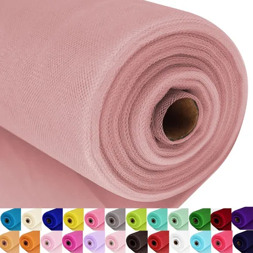 Vista 72 de Rollos de tela de tul, 54 pulgadas por 10 yardas (30 pies), cinta de tul para decoración de fiestas de boda, rollo de tela transparente en bobina