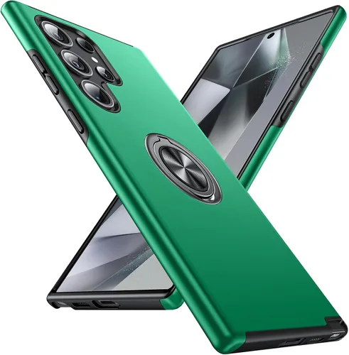 Vista 43 de Anqrp Funda para Samsung Galaxy A53 con soporte de anillo, color negro