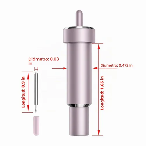 Vista 7 de Cuchilla de tela adherida compatible con Maker 4/3/Maker/Explore 4/3/Venture/Explore Air 2/Air/One, hoja de tela Aosry y carcasa para cortar telas