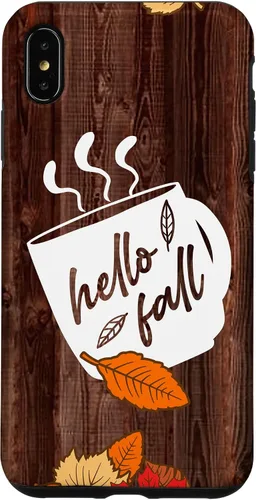 Vista 11 de Hello Fall Mug Maple Leaves Autumn Season Thanksgiving Gift Case for iPhone 17