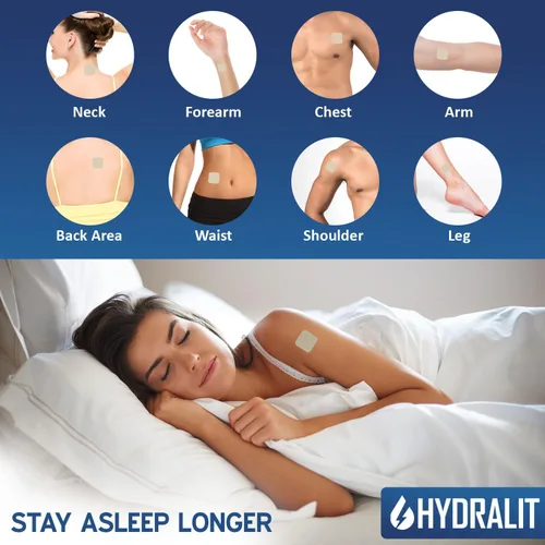 Vista 5 de Parches para dormir para adultos, parche extra fuerte para ayudar a dormir, melatonina, noches reparadoras, fórmula liberada por el tiempo