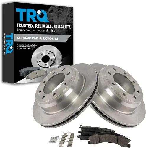 Vista 146 de TRQ Juego de pastillas de freno y rotor de cerámica trasera compatible con Honda Accord V6 1998-02 3.0L con frenos de disco traseros 02-06 Acura RSX