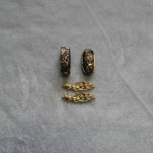 Vista 67 de Espada samurái japonesa KOSHIRAE – Fuchi Kashira Menuki 01-77