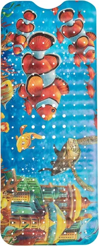 Vista 7 de ENKOSI Tapete de baño antideslizante, extra largo de 40 x 16 pulgadas, tapete antideslizante grande para bañera y ducha con ventosas y agujeros