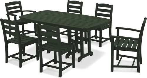 Vista 16 de POLYWOOD® La Casa Café - Juego de comedor, Aruba/Blanco
