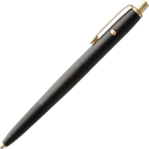 Vista 8 de Fisher Bolígrafo espacial de nitruro de titanio negro, bolígrafo de astronauta original, bolígrafo presurizado que escribe al revés, temperaturas