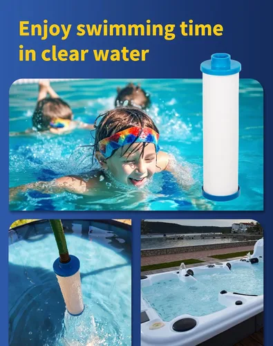 Vista 4 de ZOTEE Filbur FC-3128 - Filtro desechable para bañera de hidromasaje con adaptador de manguera de jardín, repuesto para PPS2100, Darlly PP6903, 1