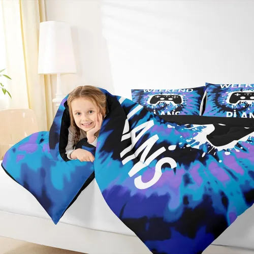 Vista 48 de Erosebridal Juego de edredón de hojas de cannabis, juego de ropa de cama de marihuana con estampado colorido de plantas, decoración bohemia de 2