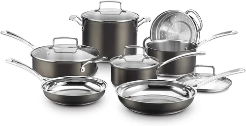Vista 9 de Cuisinart Juego de utensilios de cocina de acero inoxidable Mica Shine de 8 piezas Negro