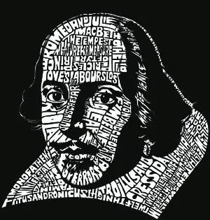 Vista 2 de Full Longitud Dual bolsillo delantal William Shakespeare